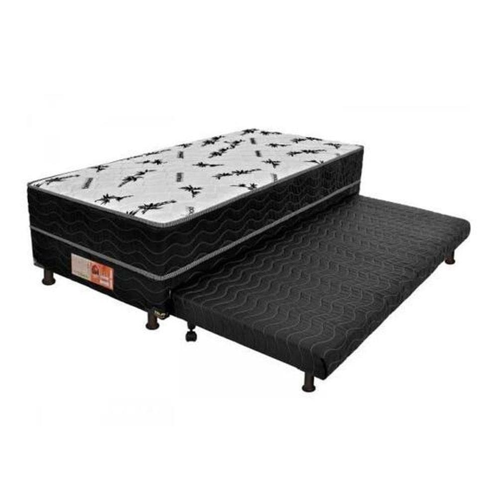 Bicama Solteiro Colchão Conjugado + Cama Auxiliar 5cm