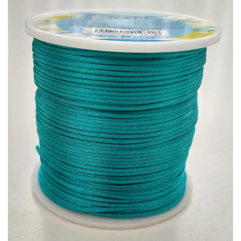 Cordão Fio Cetim Seda Rabo Rato Rolo 100 Metros 1 Verde Tifa
