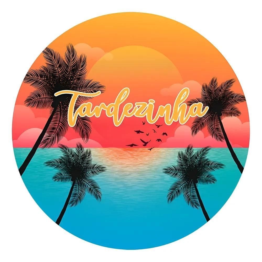 Painel Festa Redondo Sublimado 3D Tecido C/Elástico Tardezin