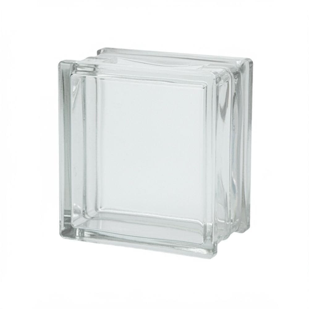Tijolo De Vidro 19 X 19 X 8 Cm Liso Incolor 06 Unidades Tradestar