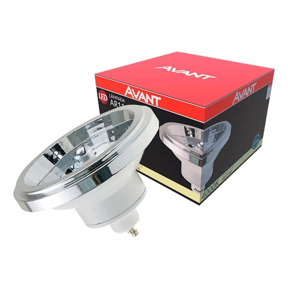 Lâmpada De Led Ar111 12 Gu10 12W 4000K Luz Neutra Avant Cor