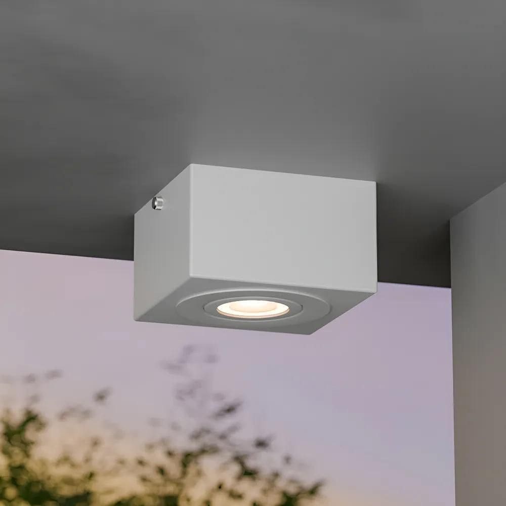 Spot Sobrepor Dicroica Alumínio Teto Beira Preto Branco Quen