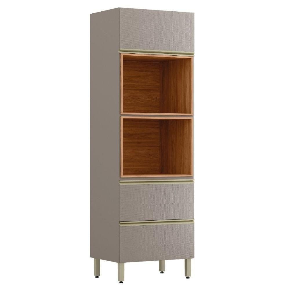 Torre Quente 2p 1g 219x70 Cm Mdf Proenca Nogueira Nude Demartez Nogueira Nude