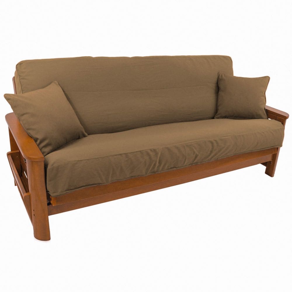Conjunto de capa de futon Blazing Needles Full Toffee 191x137cm