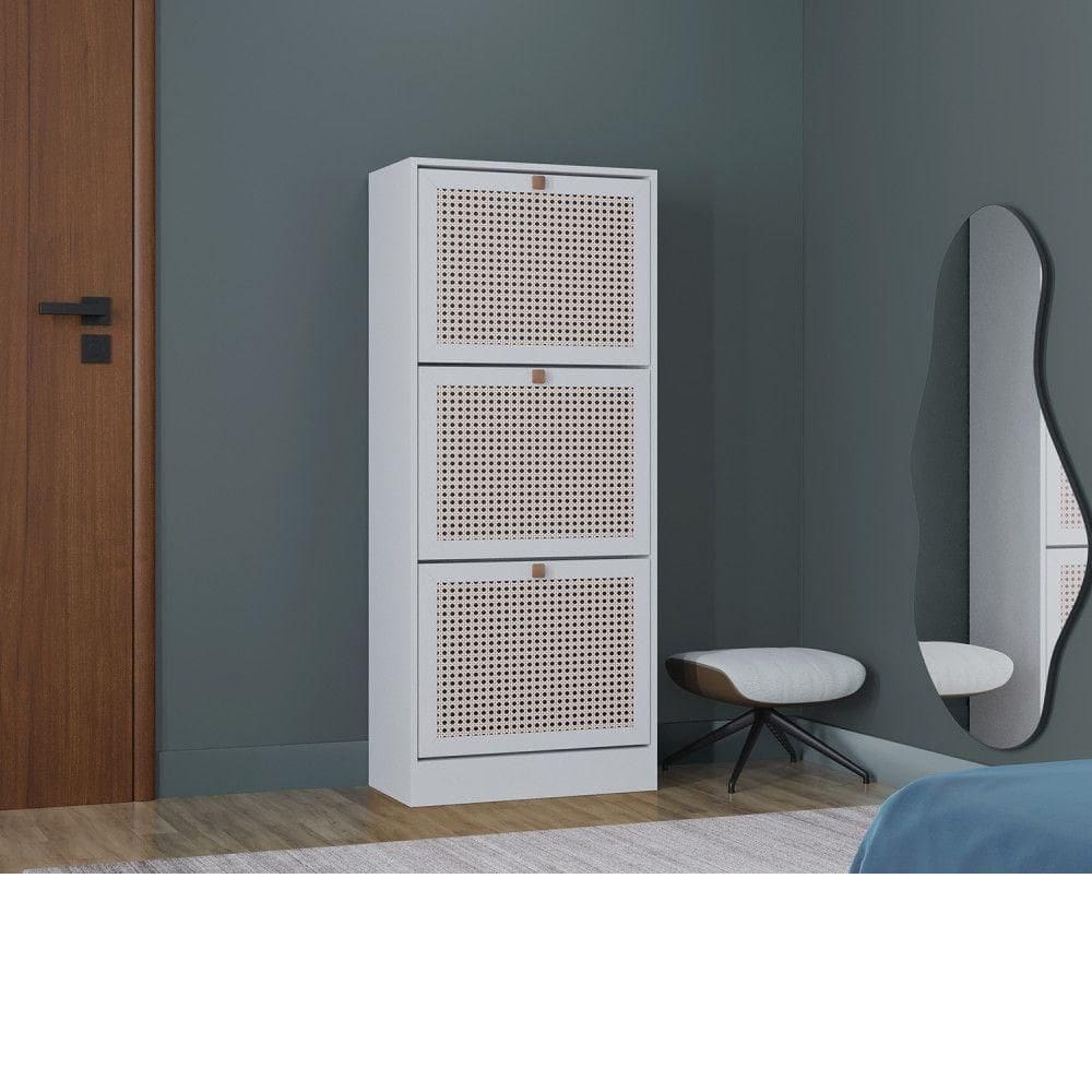 Sapateira Tropical 3 Portas Branco