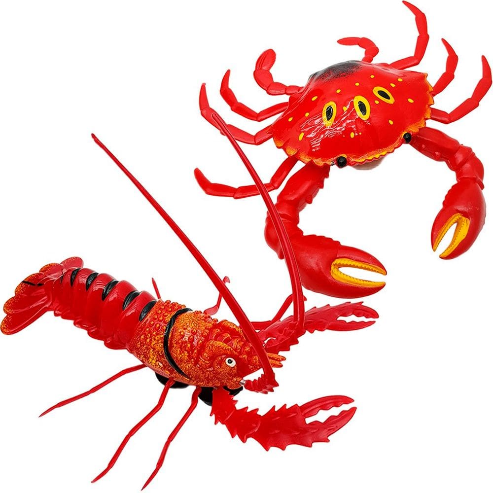 Decoração Casa De Praia Siri Caranguejo e Lagosta Kit 2pçs