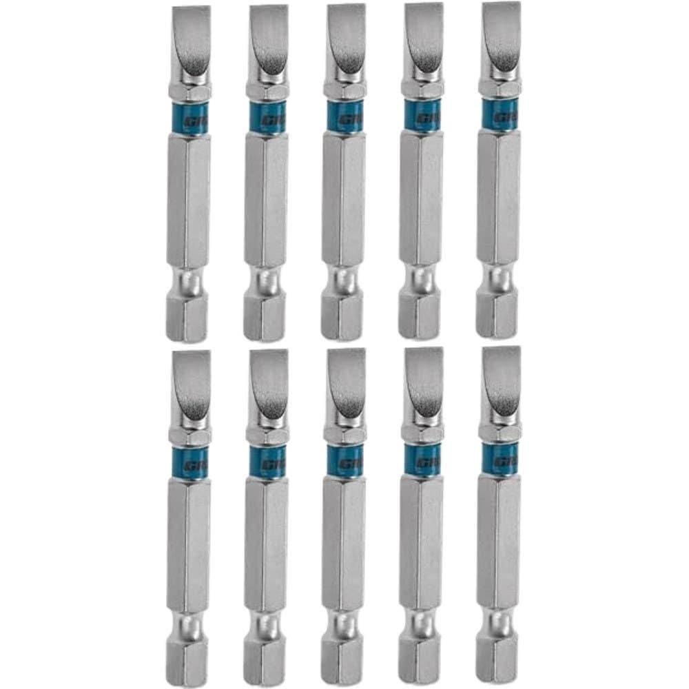 Bits de Fenda 1/4 POL 50 MM N°2 com 10 Unidades GROSS