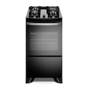 Fogão de Piso Electrolux de 04 Bocas Efficient com Mesa Vidro Preto -  FE4GB