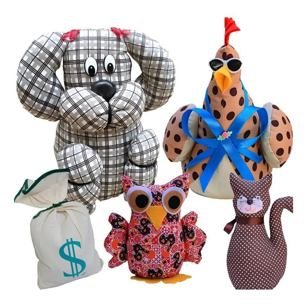 Peso De Porta Aparador Calço Moderno Tecido Artesanal Apoio