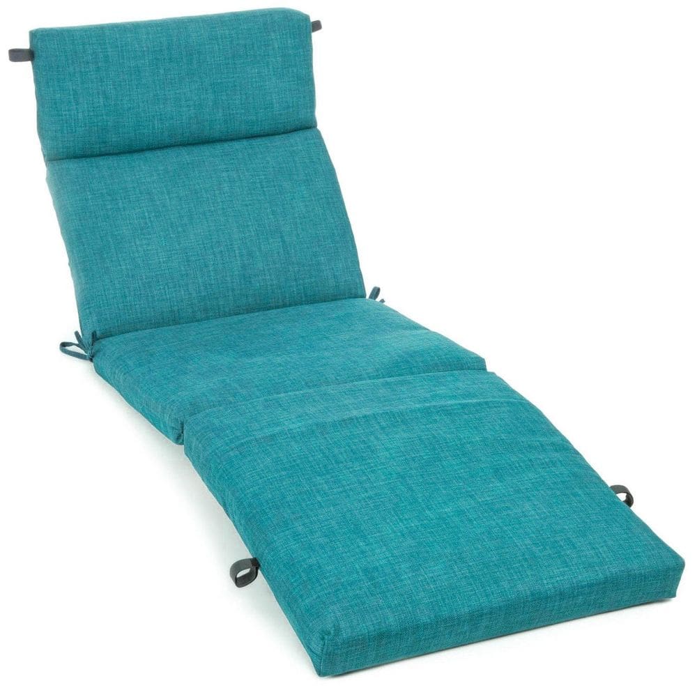 Almofada Chaise Lounge Blazing Needles Indoor/Outdoor Aqua
