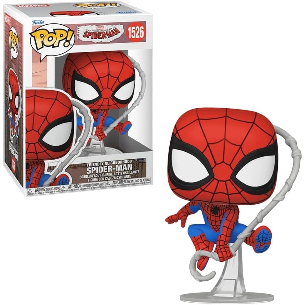 Funko Pop Homem Aranha 1526 Marvel Amigão da Vizinhança Spider Man Your Friendly Neighborhood Spider-Man