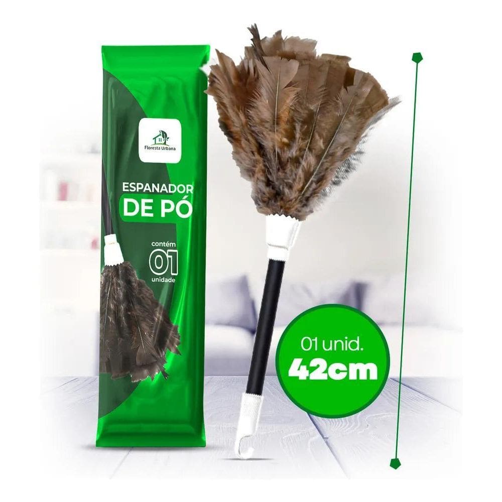 Espanador De Po Pena Peru 42 Cm Cabo Espanadores Para Limpar