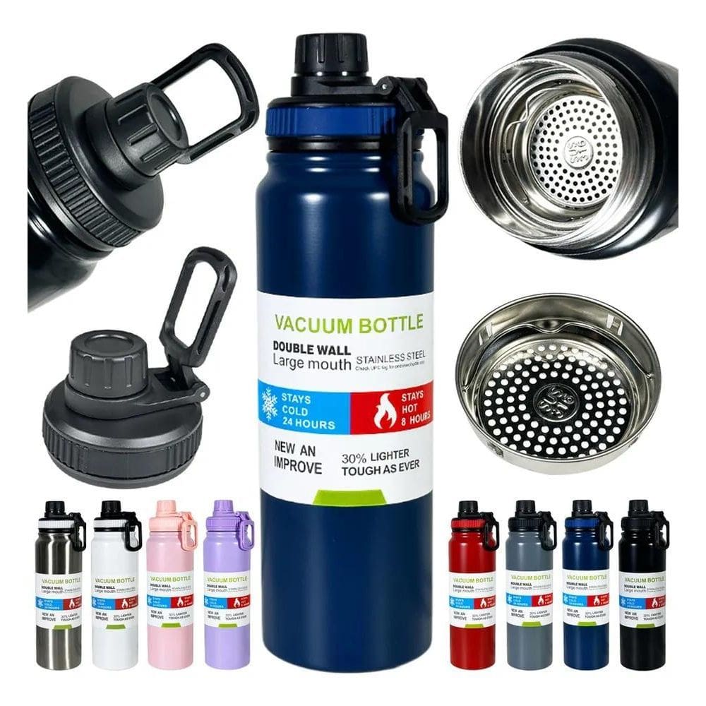 Garrafa Térmica 800Ml Frio Com Isolamento Garrafinha Treinos