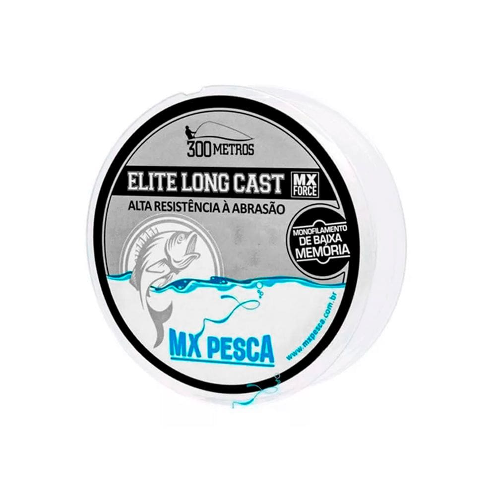 Linha MX Pesca MX Elite Long Cast 300m Monofilamento Azul Clara 0.20mm 5,58kg