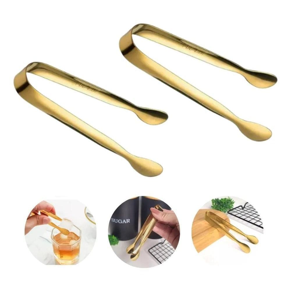 2X Mini Pegador Dourado - Kit 2 Unidades - Luxo