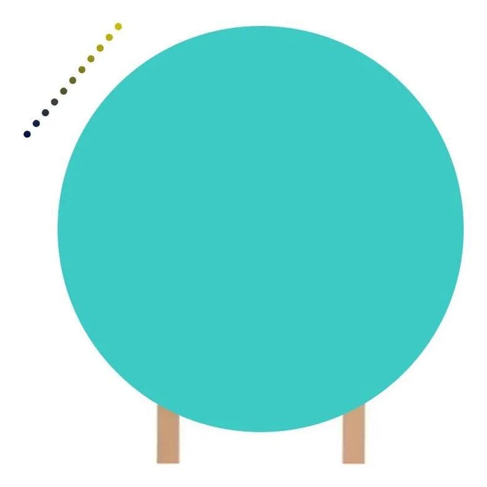 Capa Para Painel Redondo  Lisas 1,50 Azul Tiffan