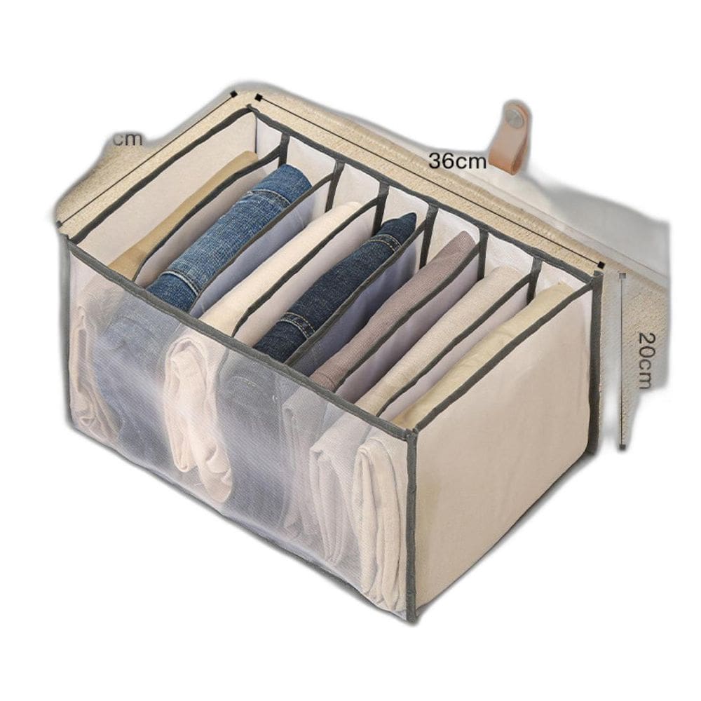 4 Colmeia Organizadora 7 Divisórias Guarda Roupa 36X25X20