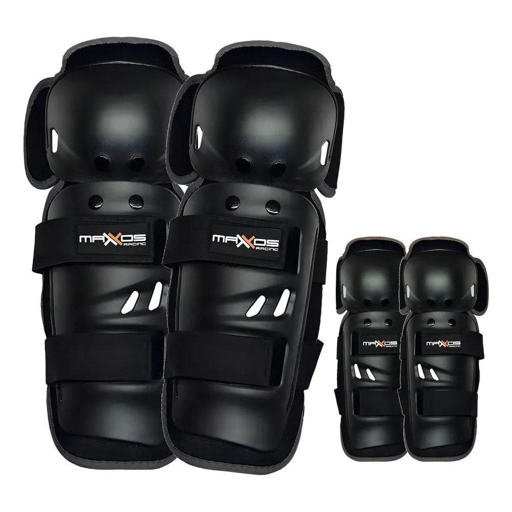 Kit Joelheira E Cotoveleira Proteçao Motocross Trilha Cor Pr