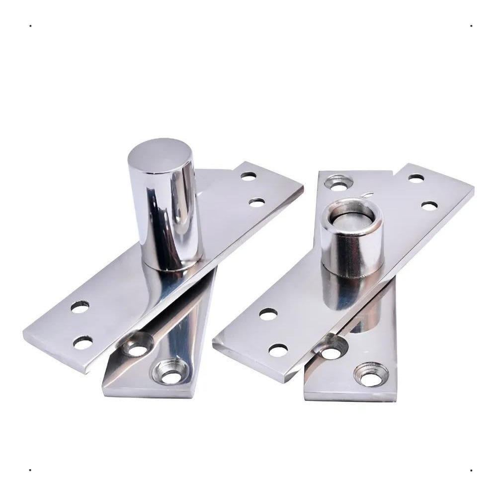 Dobradiça Porta Pivotante 150Kg Pivô Inox 304