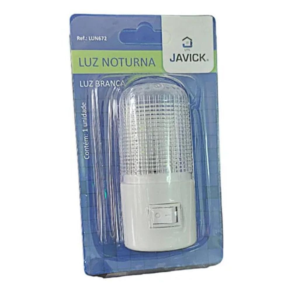 2X Mini Luminária Abajur De Tomada Luz Noturna Led Cor Da Cú