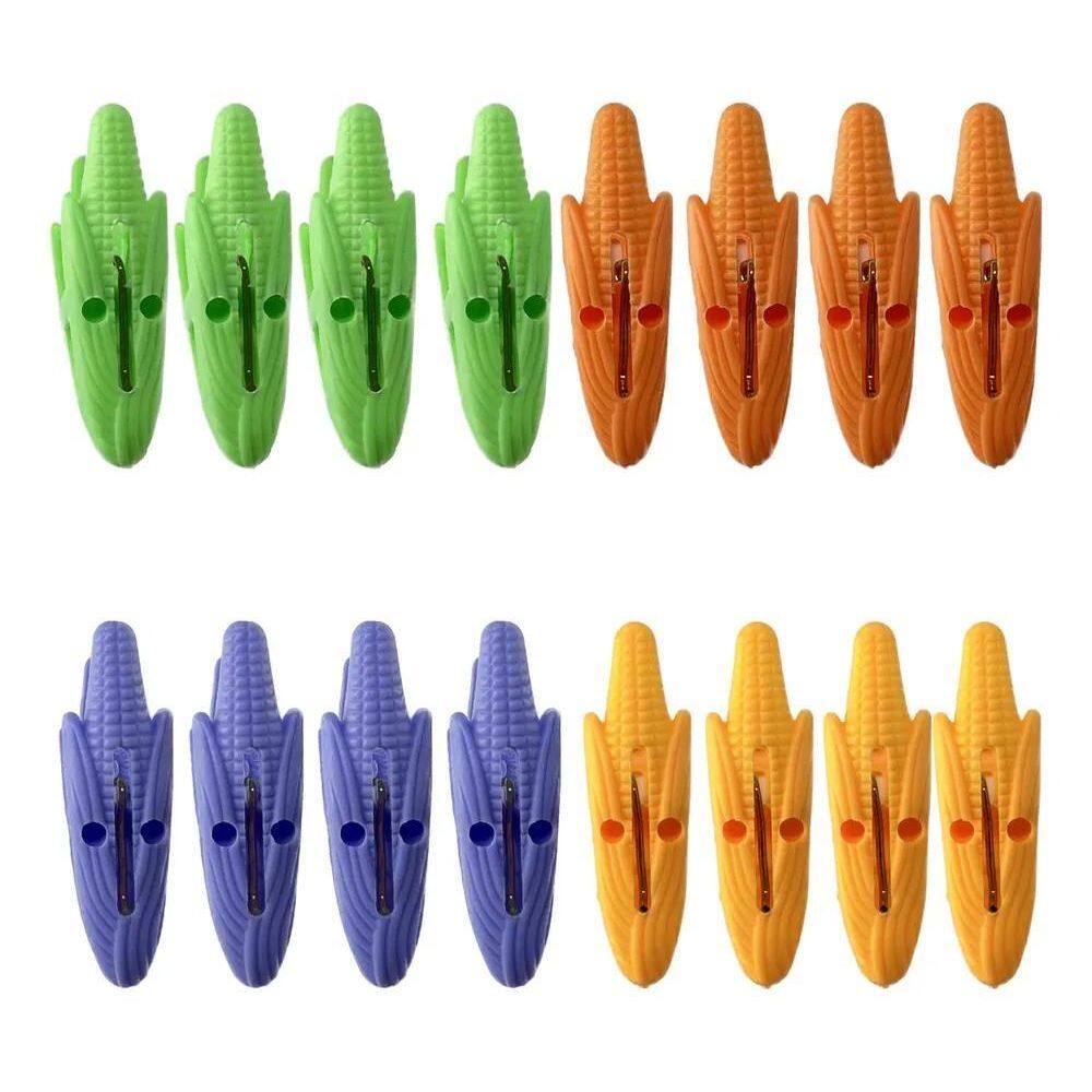 Prendedor De Alimentos Pregador Roupas Milho Plástico 16 Uni