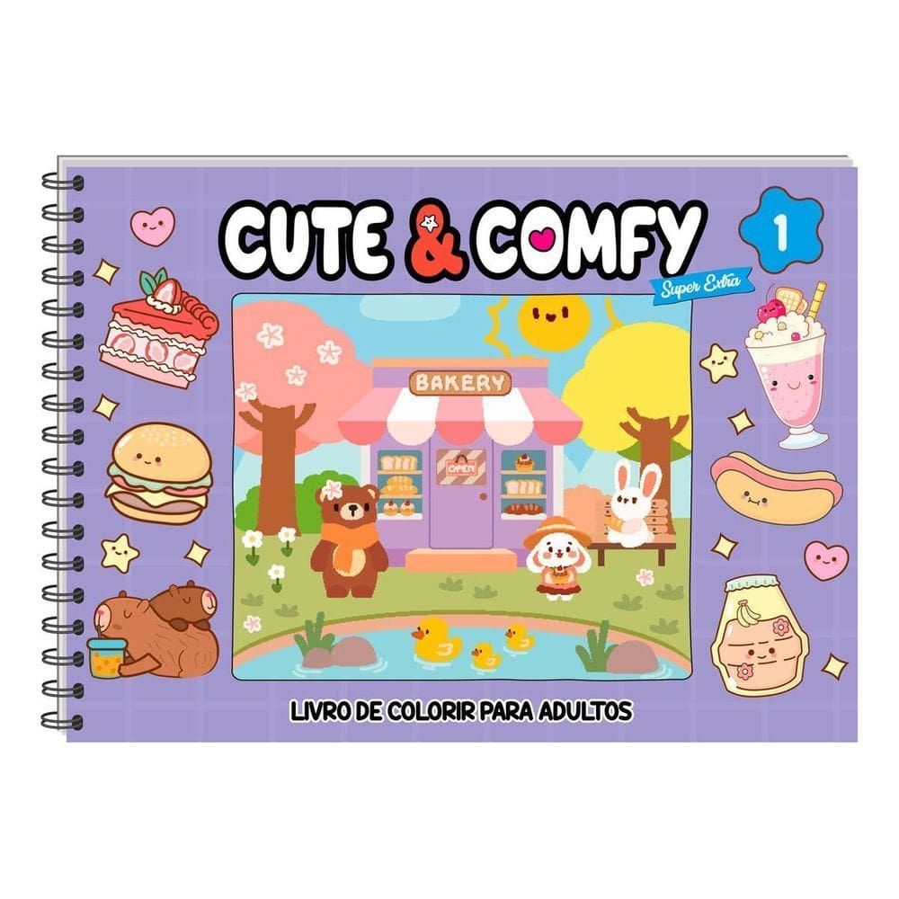 Cute & Comfy Super Extra - Edição 1 - Livros de Colorir Para Adultos