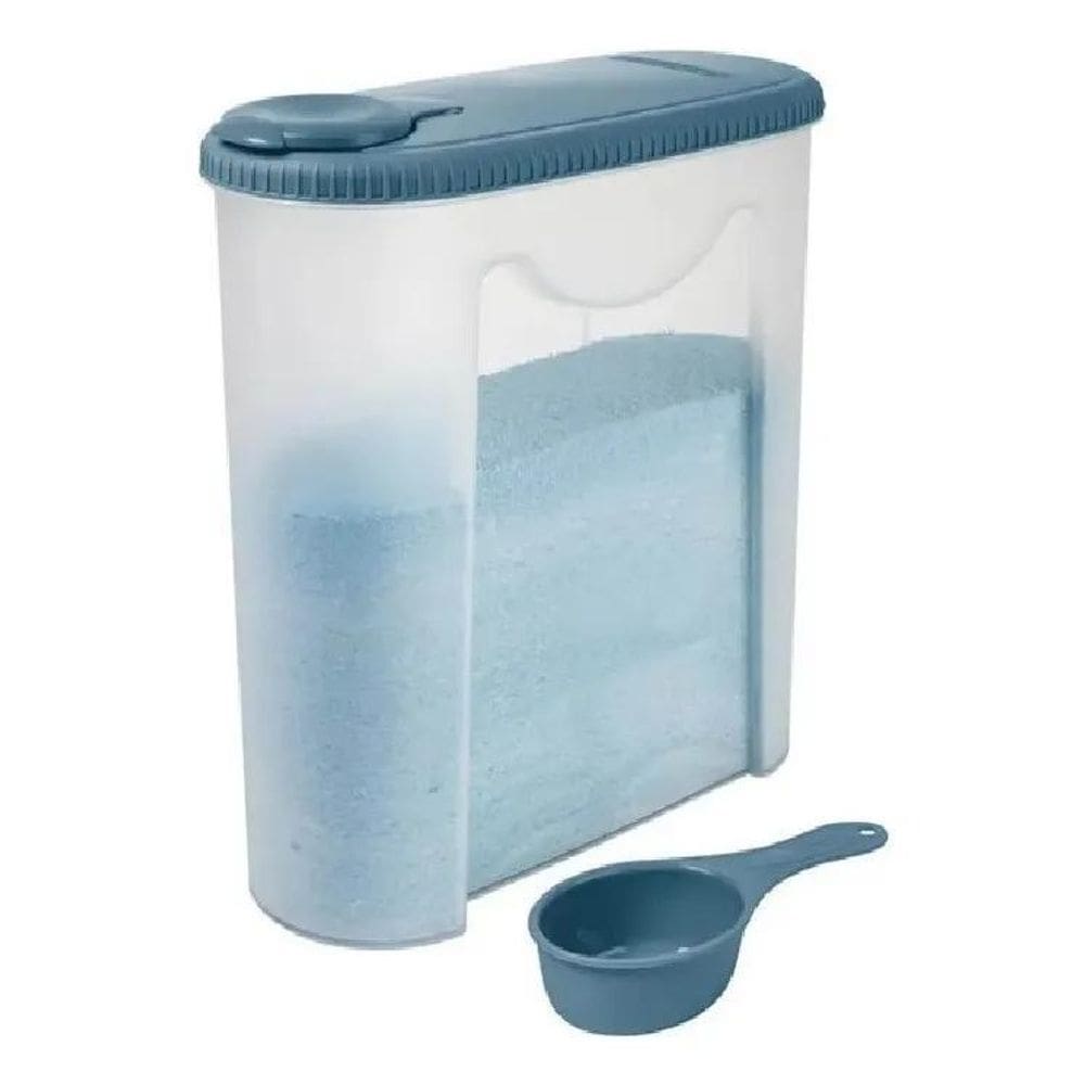 Porta Sabão Em Pó 1Kg Com Tampa E Dosador Sanremo 267