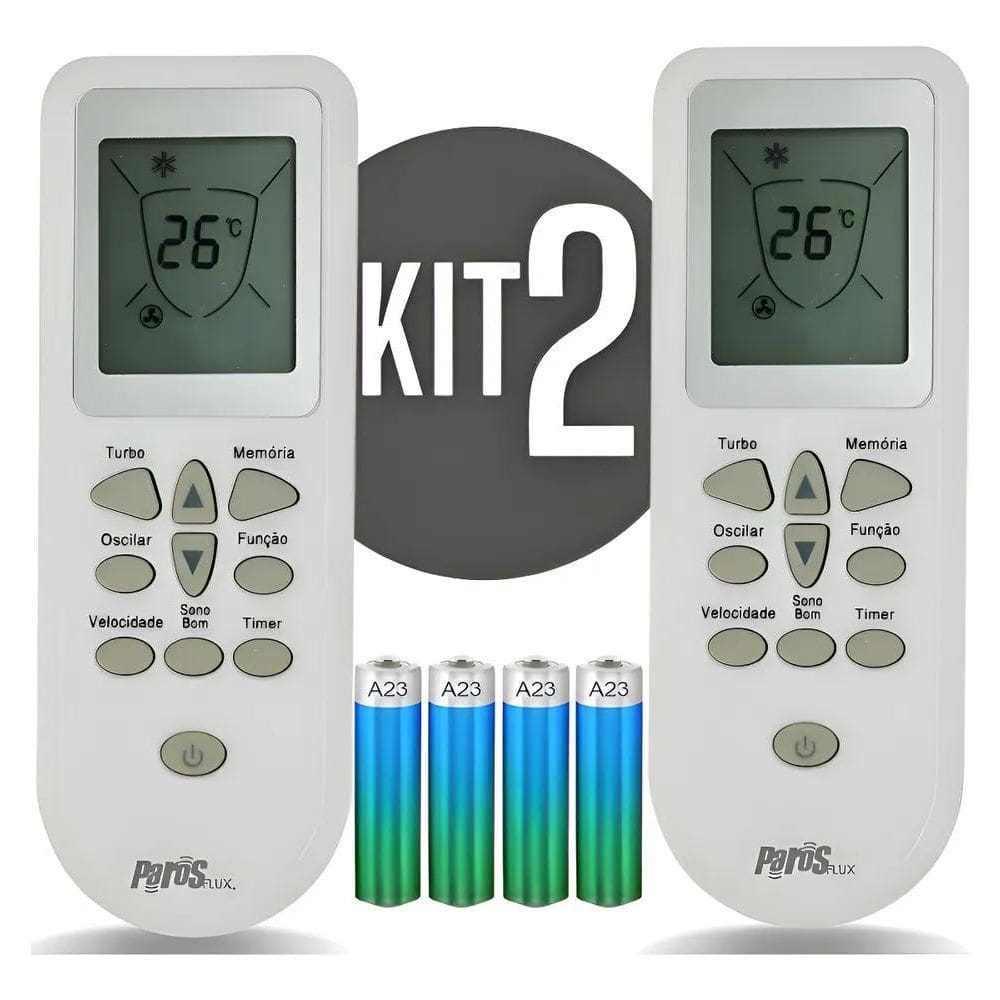 Kit 2 Controle Remoto Para Ar Condicionado Consul Split Bem
