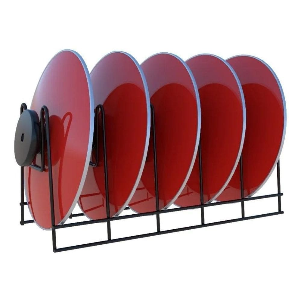 Organizador De Tampa, Frigideira, Forma Armário Cozinha Aço