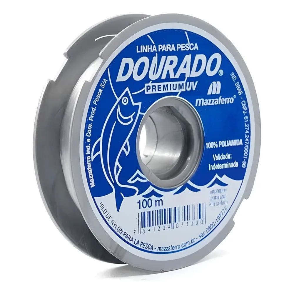 Linha Mono Dourado Premium 0,40Mm 17,2Lbs 100M - Mazzaferro