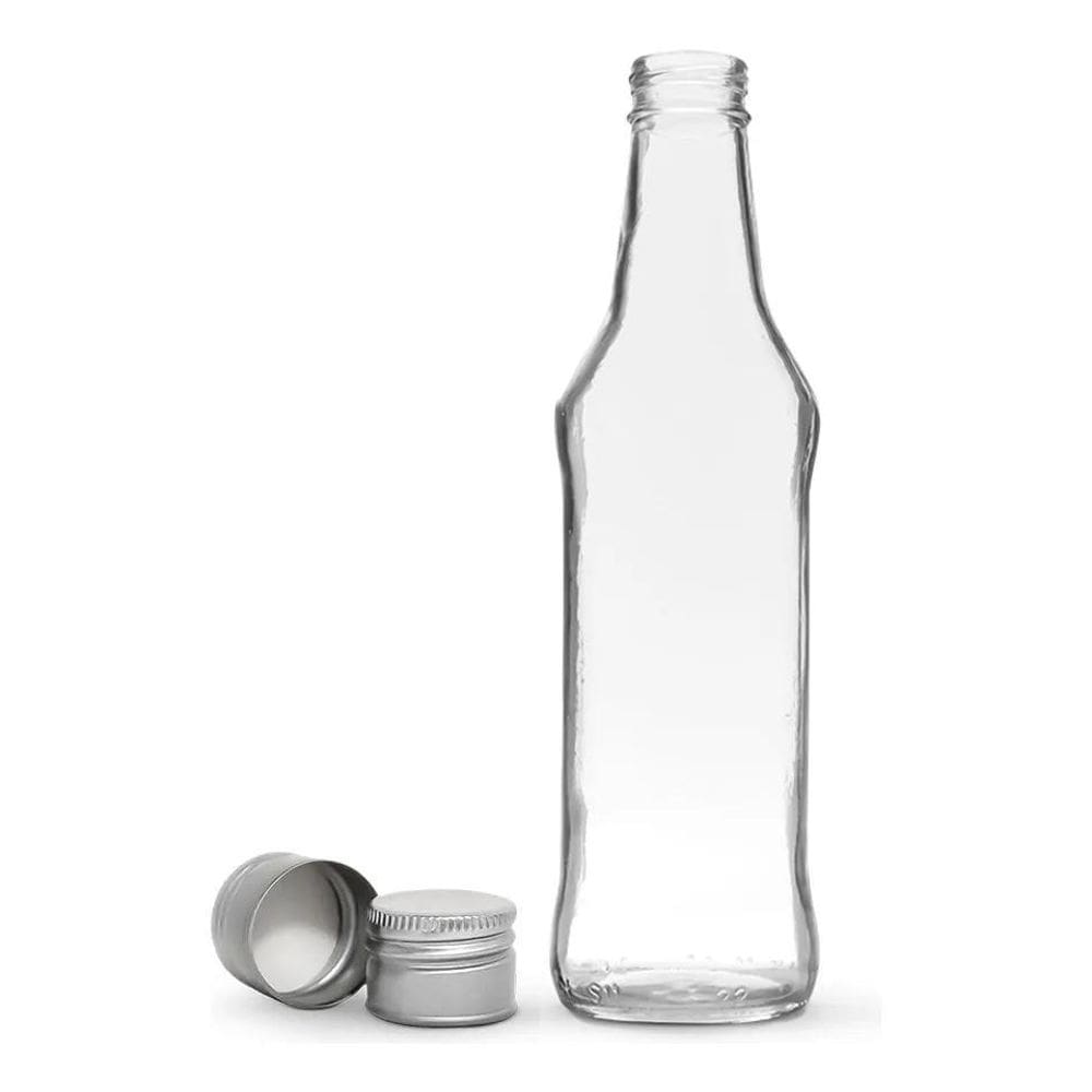 2X 24 Garrafas De Vidro New Ice 275Ml + Tampas Metálica E La