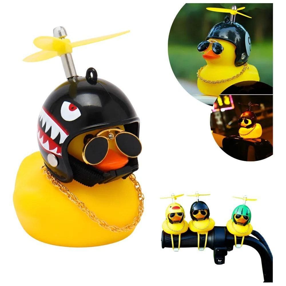 Buzina Patinho Pato Guidão Bicicleta Bike Moto Com Led Sorti