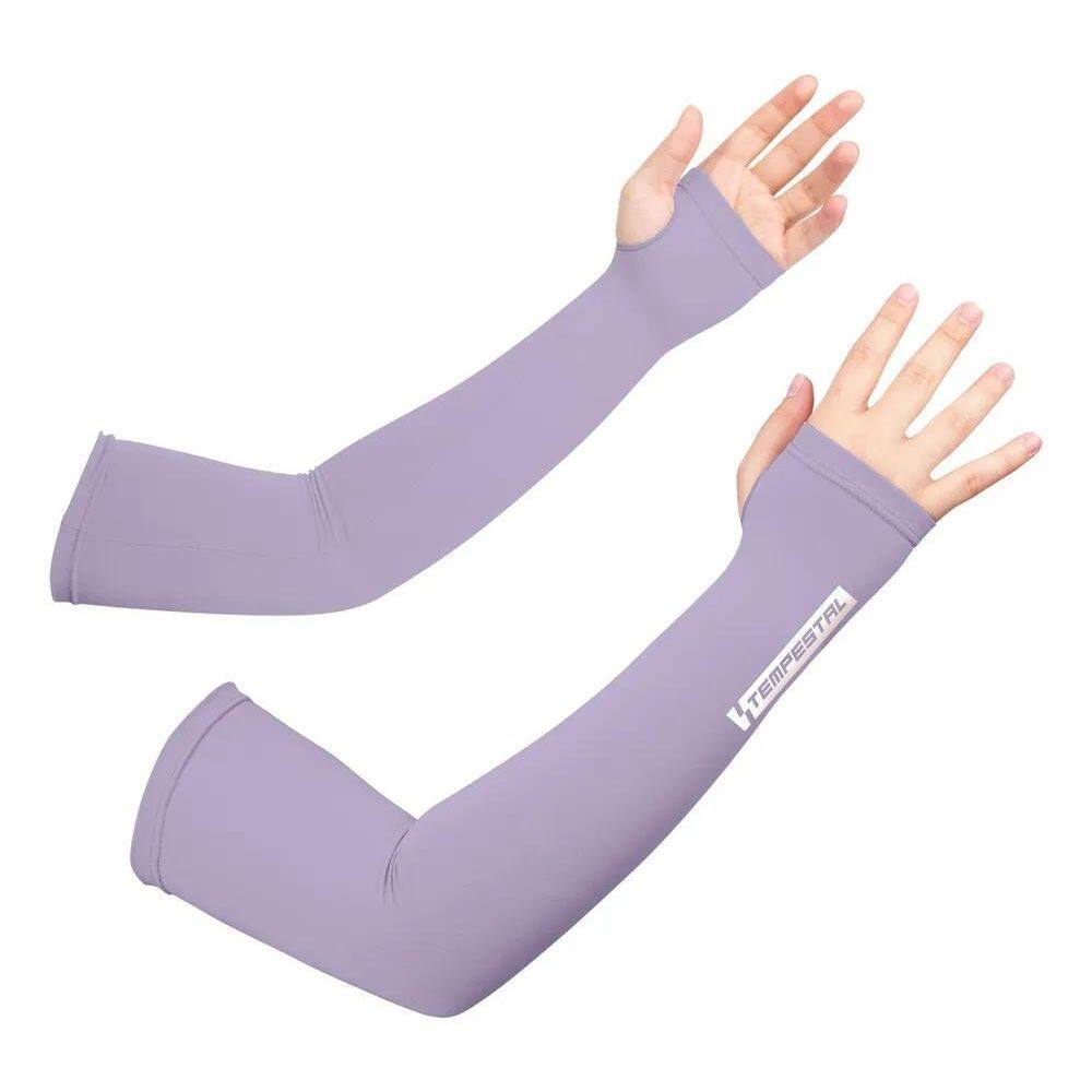 Manguito Infantil Proteção Uv50 Futebol Esportes Tempe Lilás