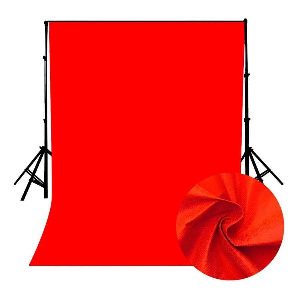Tecido Chroma Key 2,00 X 1,90 Fundo Fotografico I Vermalho