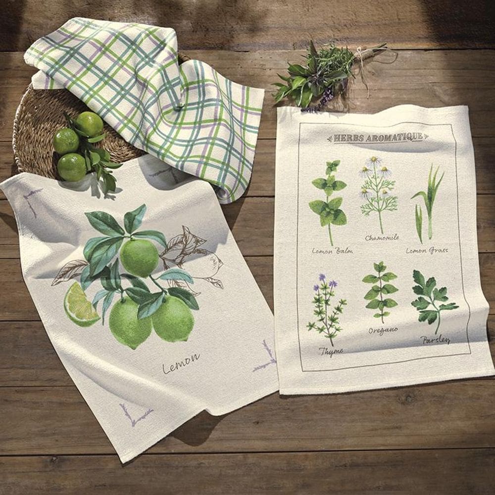 Kit 12 Panos Copa Prato Felpudo Dohler 100% Algodão Botânica