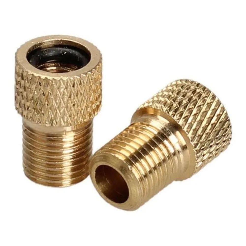 2 Bico Adaptador Válvula Câmara Ar Bike Presta Schrader