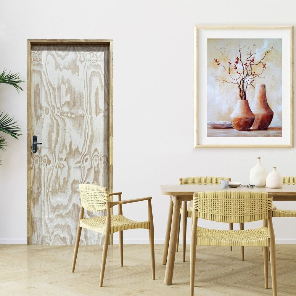 Kit Porta Lisa Amescla Pintura 210cmx82cm B-9 Pinus Natural