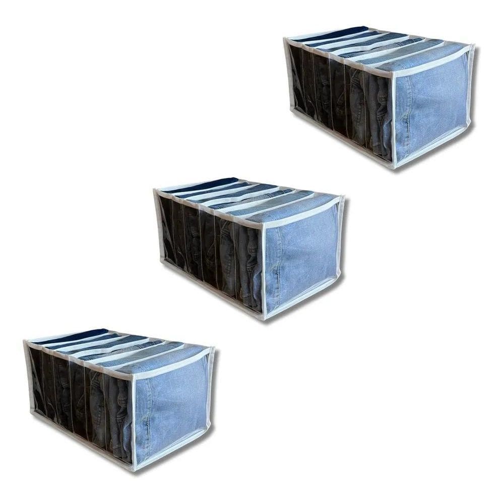 2X Kit 3 Organizador De Calcas Jeans Colmeia Organizadora Ro