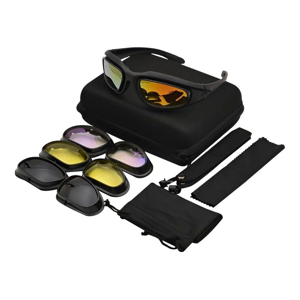 Óculos Daisy C5 4 Lentes Esportivo Militar Ciclismo C