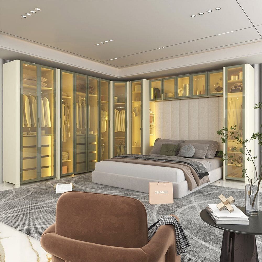 Modulado com 14 Portas 392cm X 240cm 100% Mdf Mod 007 Innova Off White