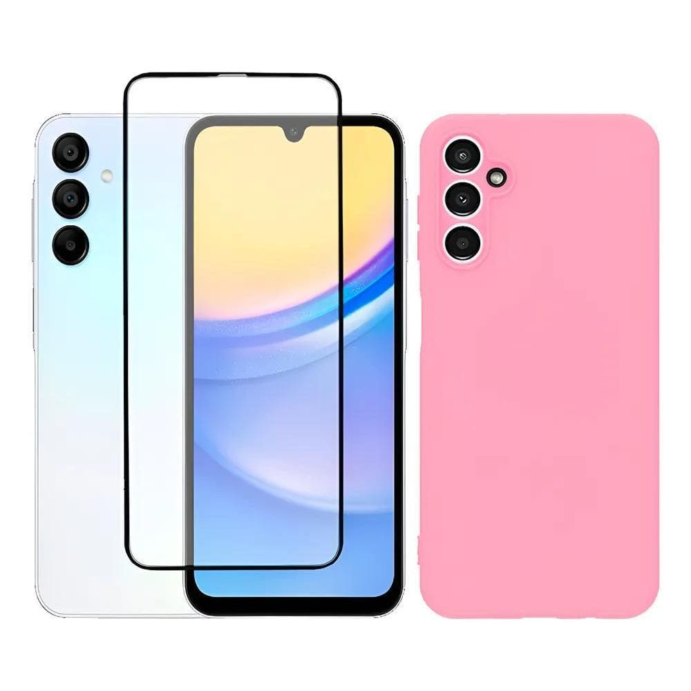 Capa Capinha Case Aveludada + Película Para Galaxy Rosa-Cla