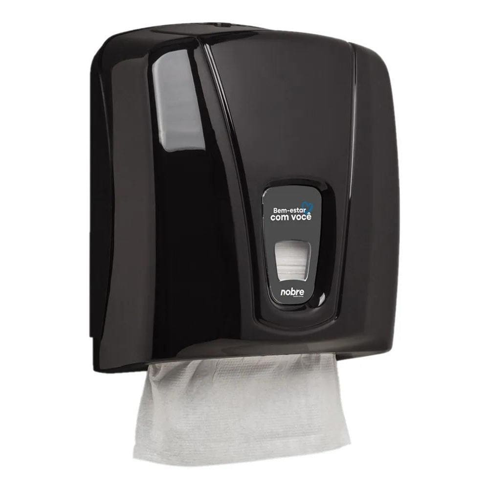 2X Dispensador Para Papel Toalha Inter Preto - Nobre City
