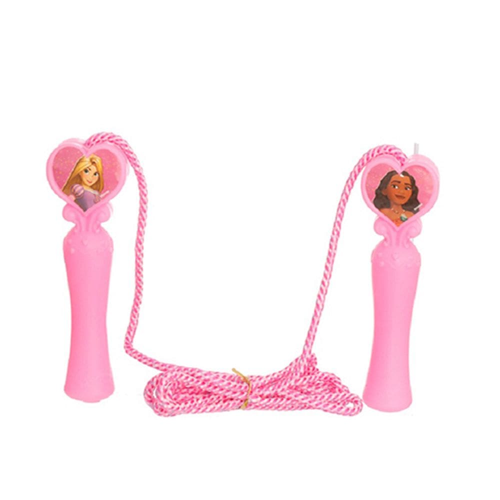 Brinquedo Infantil Pula Corda Disney Princesas Coração Rosa
