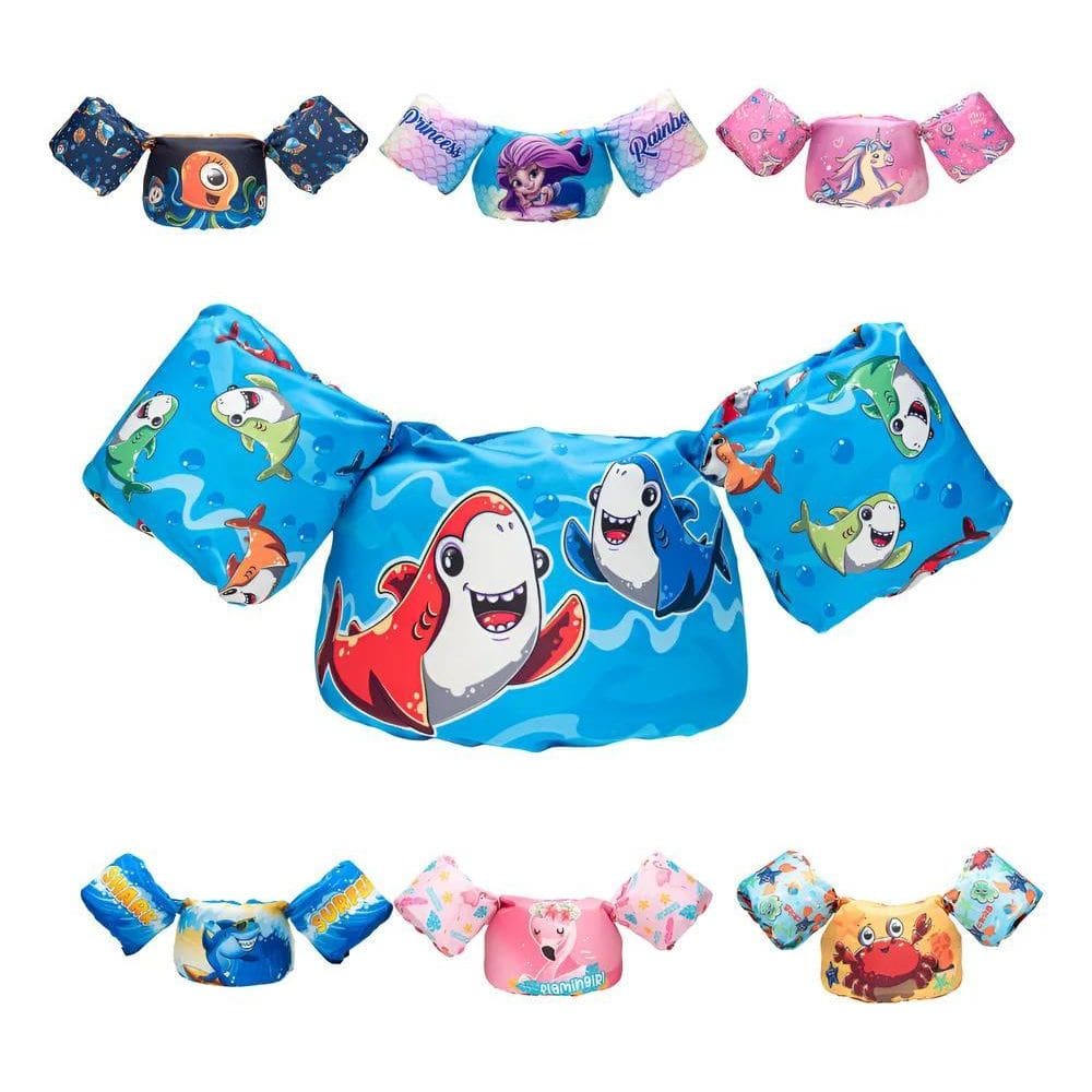 Colete Flutuador Infantil Salva Vidas Não Pequenos Sharks