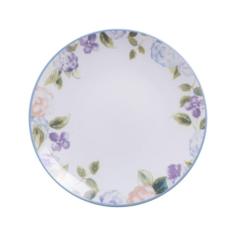 Prato Sobremesa Tramontina Aura Em Porcelana Decorada 19 Cm
