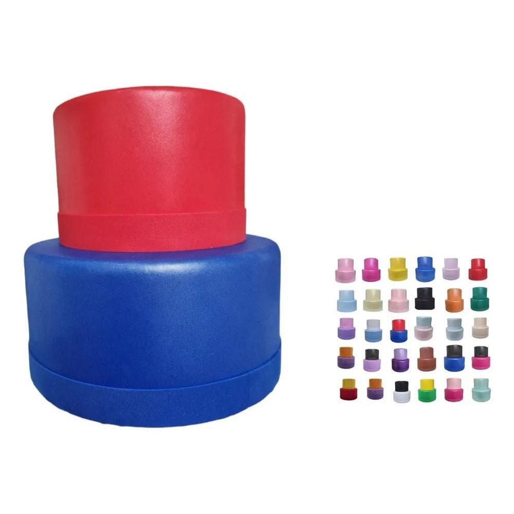 Mini Bolo Fake Azul/Vermelho