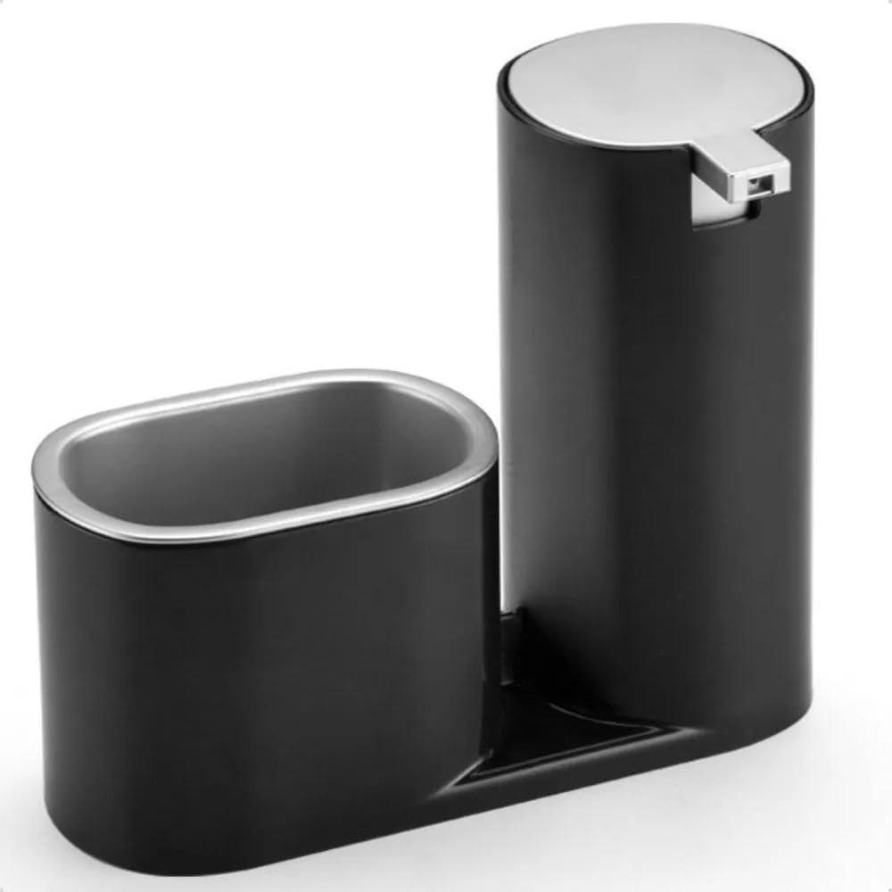 2X Dispenser Porta Detergente E Bucha Luxo Cozinha