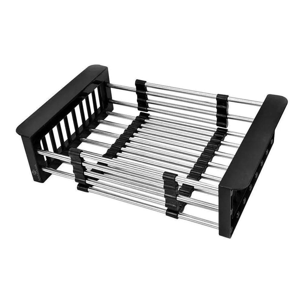 Escorredor Pia Inox Ajustável Multiuso Alças Retráteis Revom