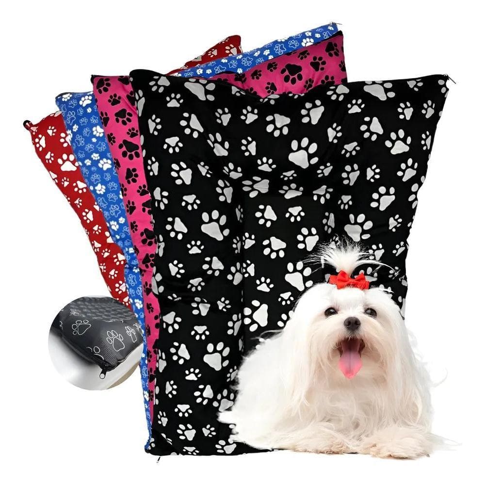 Colchonete Para Cachorro Gato Caminha Pet 62X50 Cm Ta Azul