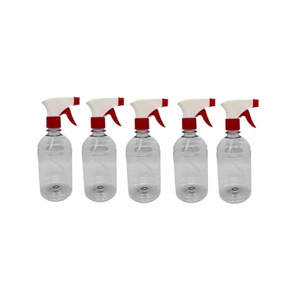 Kit 5 Pulverizador Plastico 1000Ml Gtl Vermelho/Branco